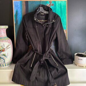 Ivanka Trump Black Trench Coat Windbreaker XL